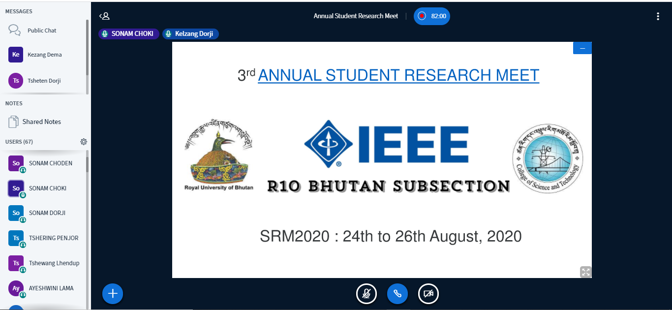 3rd Annual Student Research Meet (SRM2020)